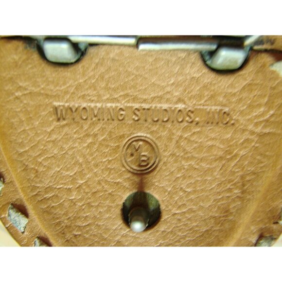 Wyoming Studios Tooled Lace Leather USFS Belt Size 38 Gros Ventre Big Belly RPD - Picture 8 of 12